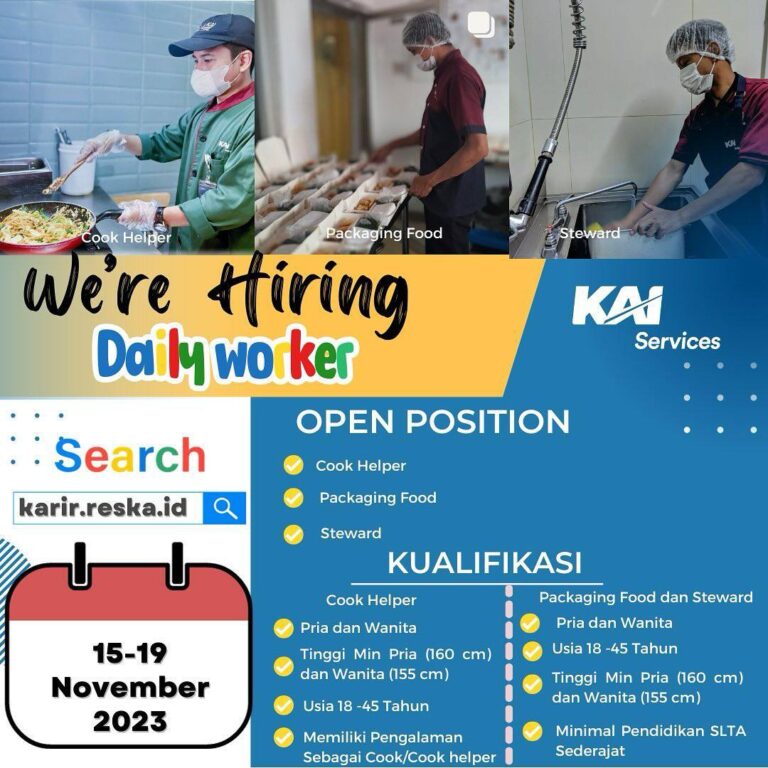 Lowongan Kerja BUMN – PT Reska Multi Usaha (KAI Services)