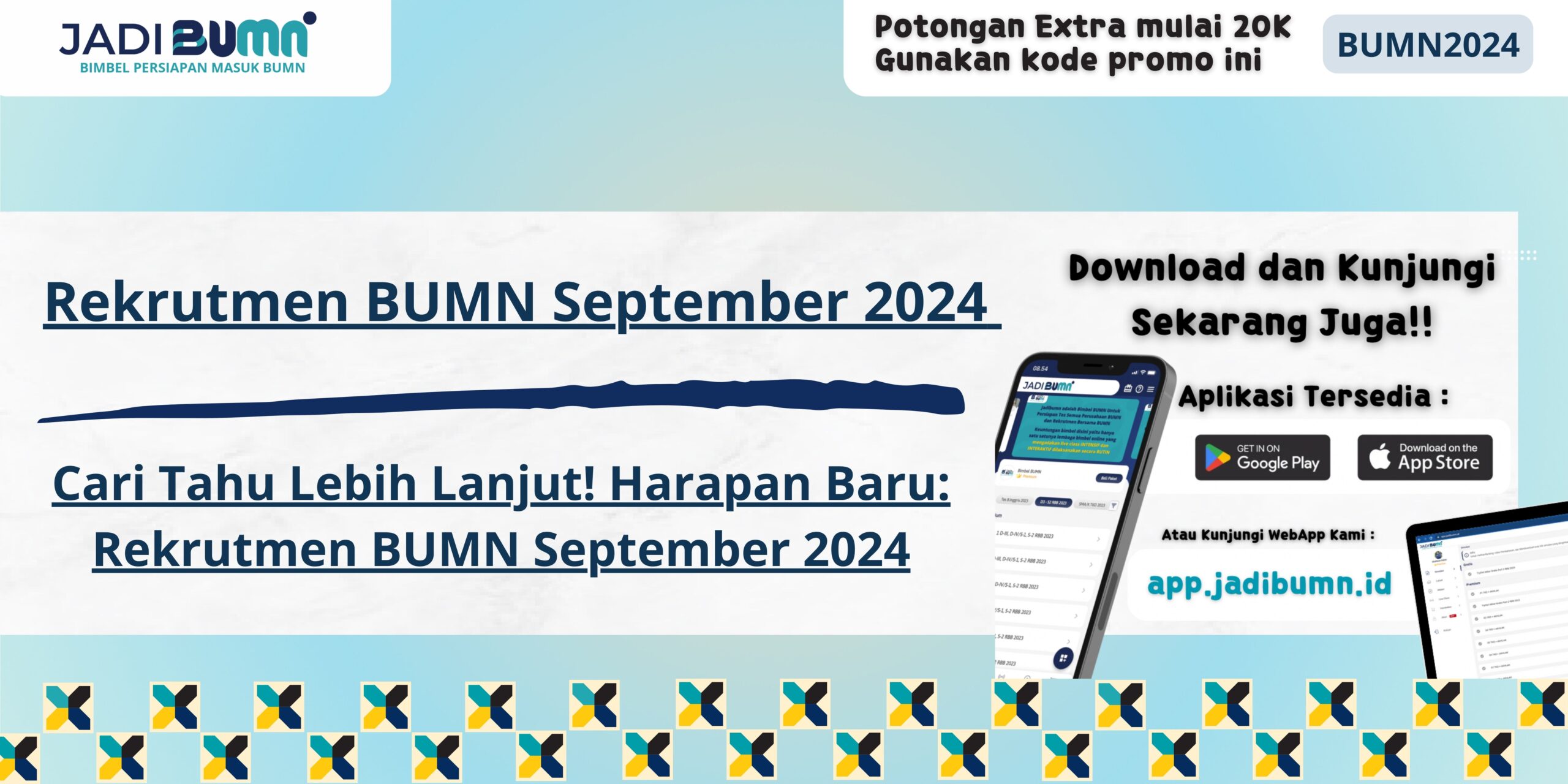 Rekrutmen BUMN September 2024 - Cari Tahu Lebih Lanjut! Harapan Baru: Rekrutmen BUMN September 2024