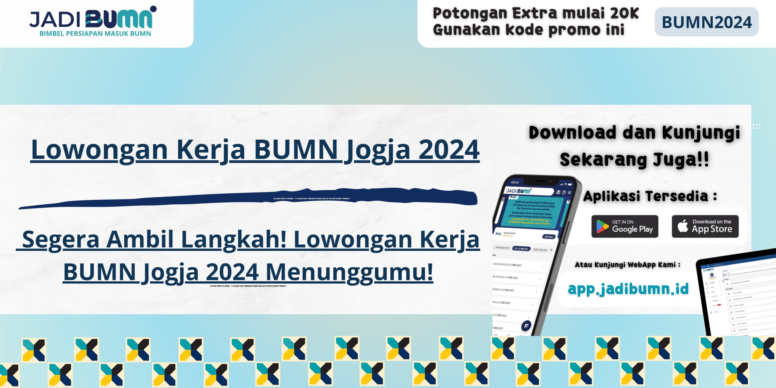 Lowongan Kerja BUMN Jogja 2024 - Segera Ambil Langkah! Lowongan Kerja BUMN Jogja 2024 Menunggumu!