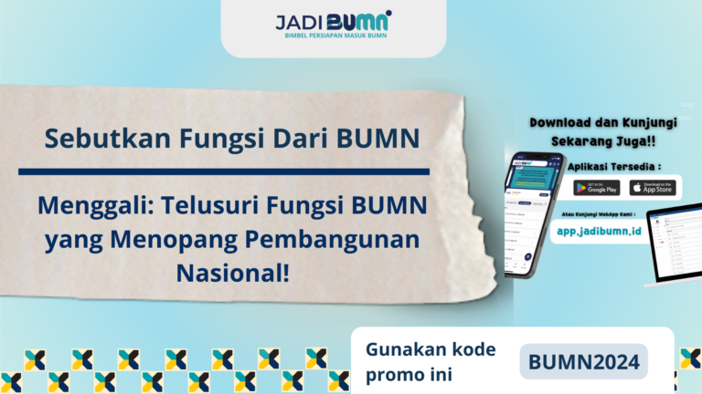 Sebutkan Fungsi Dari BUMN