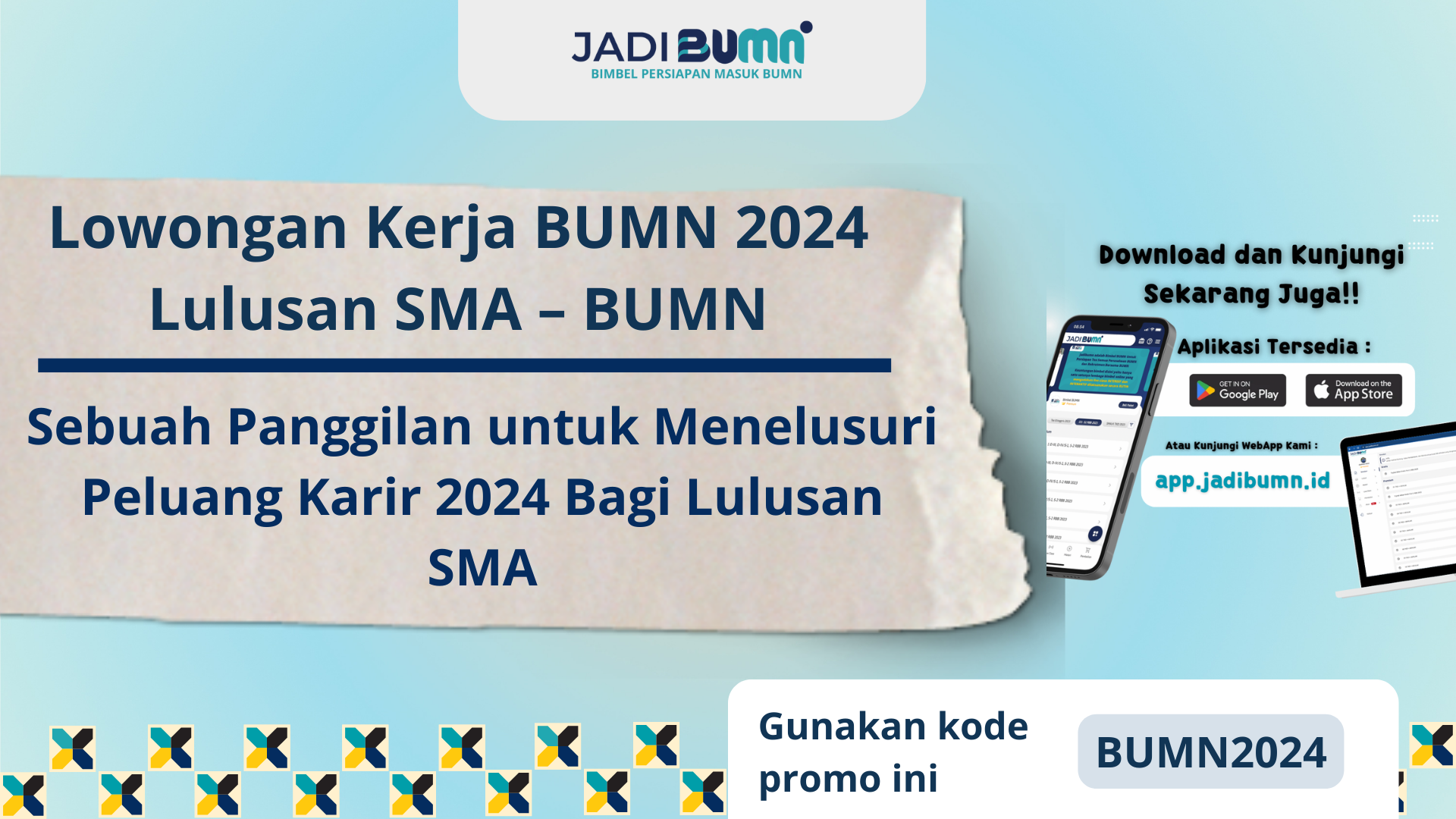 Lowongan Kerja BUMN 2024 Lulusan SMA