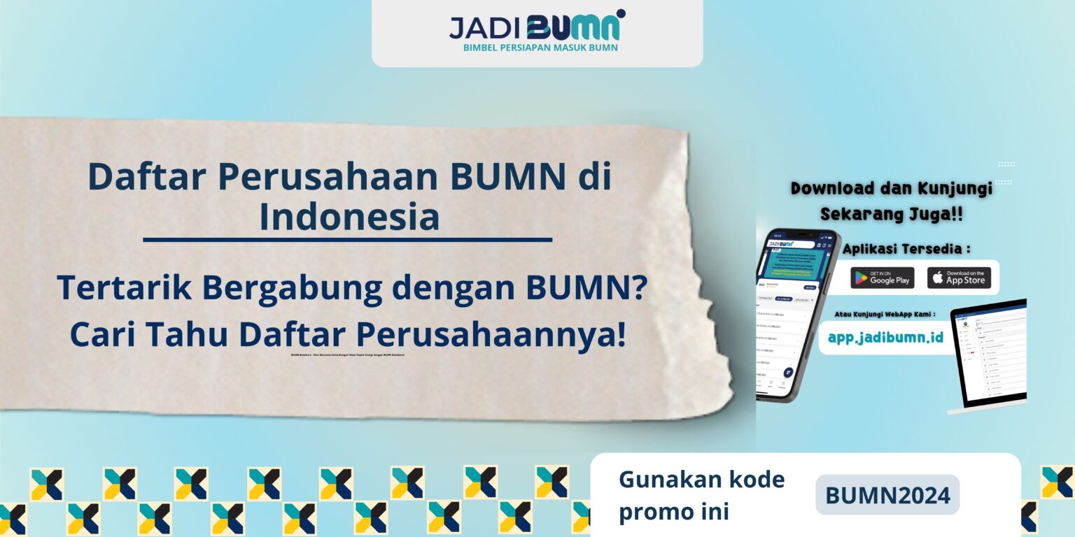 Daftar Perusahaan BUMN Di Indonesia - Tertarik Bergabung