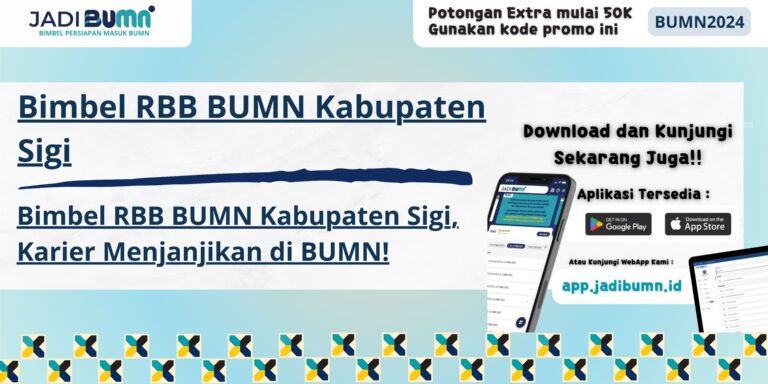 Bimbel RBB BUMN Kabupaten Sigi