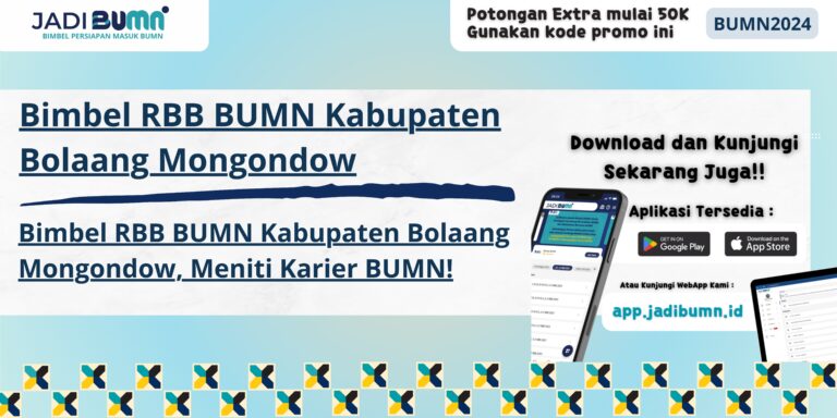 Bimbel RBB BUMN Kabupaten Bolaang Mongondow