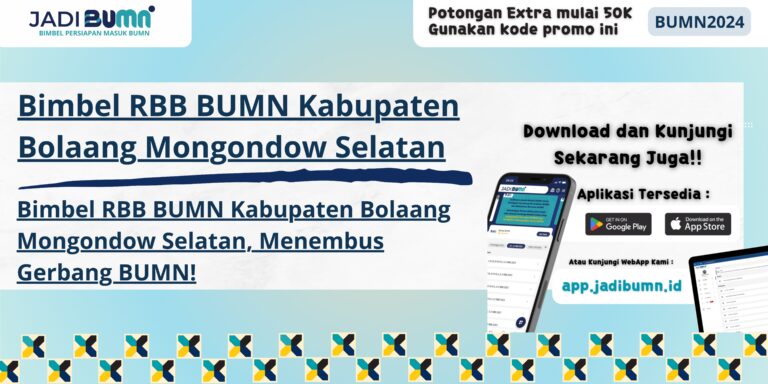 Bimbel RBB BUMN Kabupaten Bolaang Mongondow Selatan