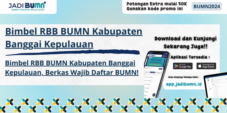 Bimbel RBB BUMN Kabupaten Banggai Kepulauan