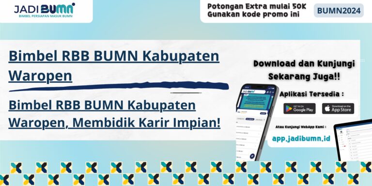 Bimbel RBB BUMN Kabupaten Waropen