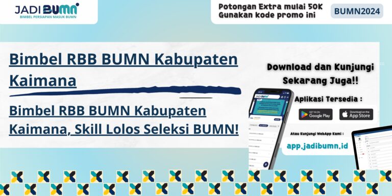 Bimbel RBB BUMN Kabupaten Kaimana