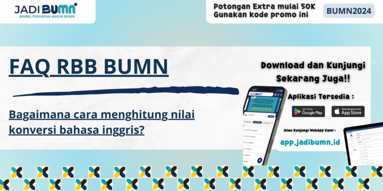 FAQ RBB BUMN - Bagaimana cara menghitung nilai konversi bahasa inggris?