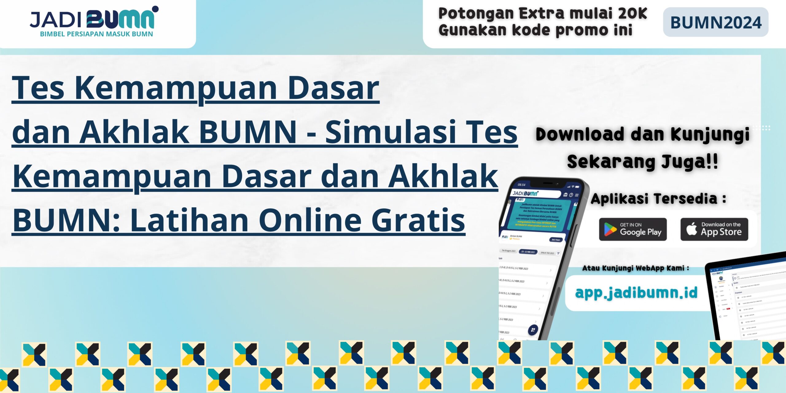 Tes Kemampuan Dasar dan Akhlak BUMN - Simulasi Tes Kemampuan Dasar dan Akhlak BUMN: Latihan Online Gratis