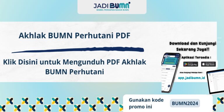 Akhlak BUMN Perhutani PDF - Klik Disini untuk Mengunduh PDF Akhlak BUMN Perhutani