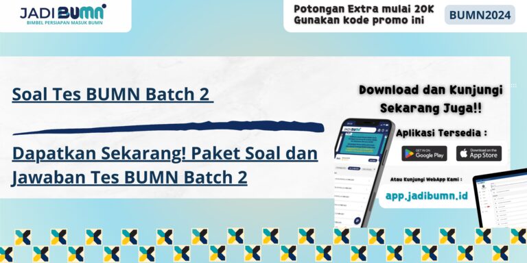 Soal Tes BUMN Batch 2