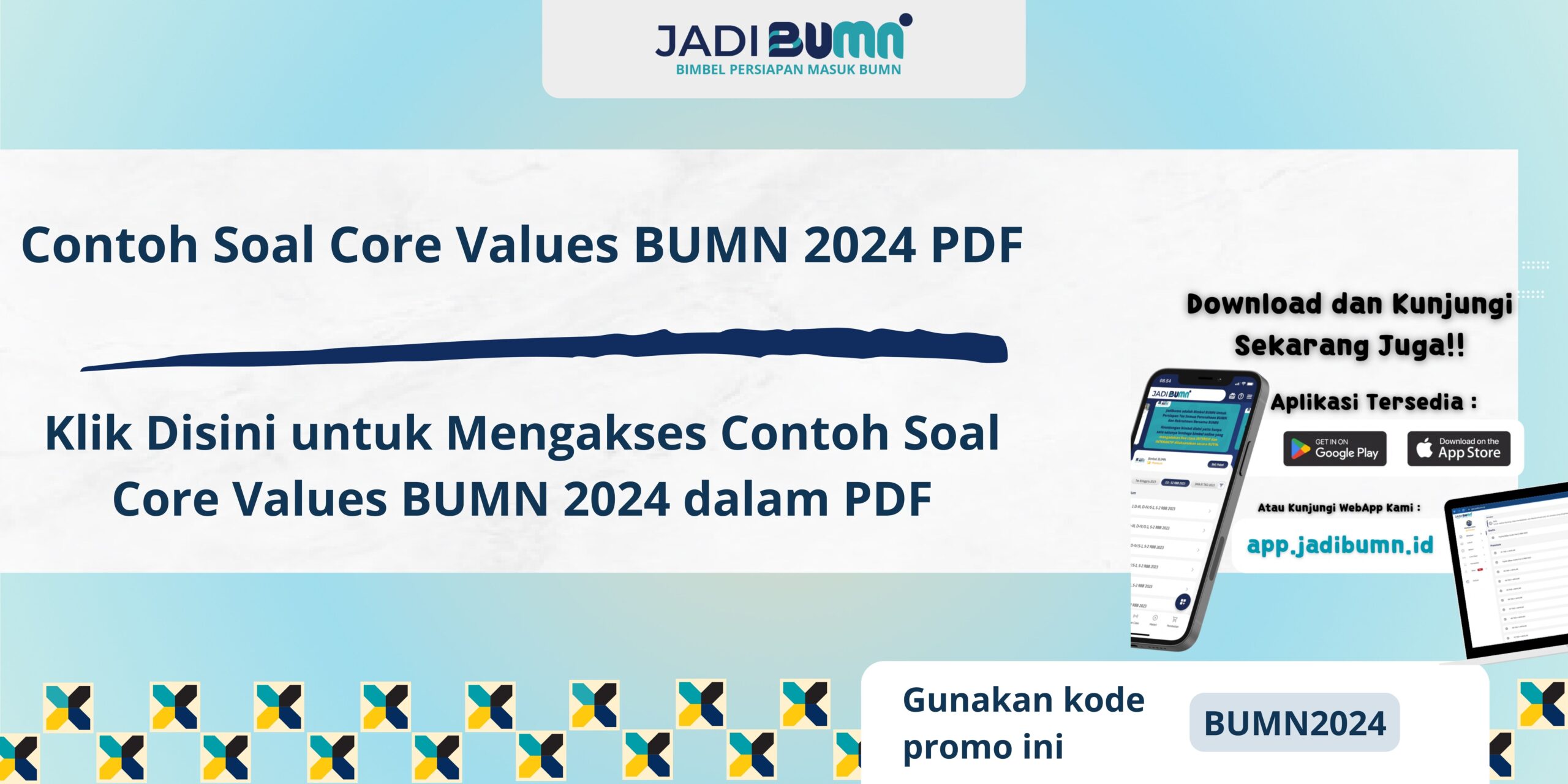 Contoh Soal Core Values BUMN 2024 PDF - Klik Disini untuk Mengakses Contoh Soal Core Values BUMN 2024 dalam PDF