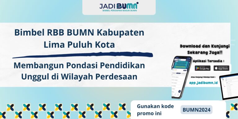 Bimbel RBB BUMN Kabupaten Lima Puluh Kota