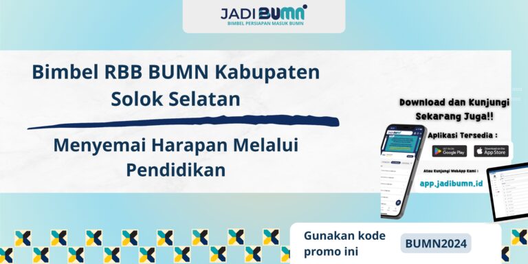 Bimbel RBB BUMN Kabupaten Solok Selatan