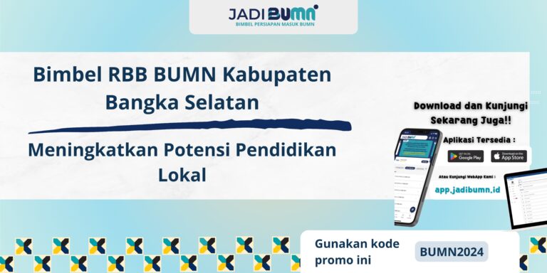 Bimbel RBB BUMN Kabupaten Bangka Selatan