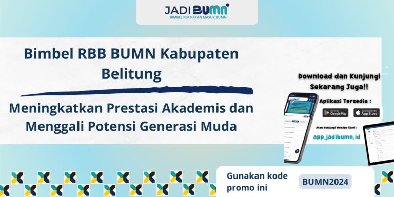 Bimbel RBB BUMN Kabupaten Belitung