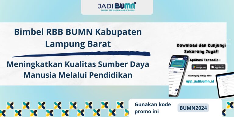 Bimbel RBB BUMN Kabupaten Lampung Barat