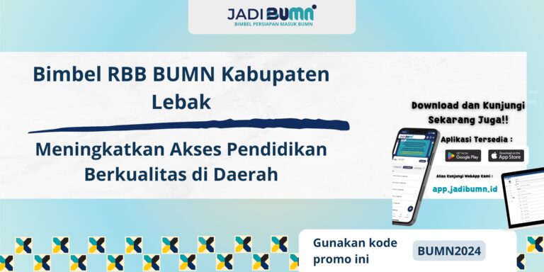 Bimbel RBB BUMN Kabupaten Lebak