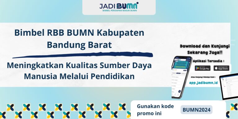 Bimbel RBB BUMN Kabupaten Bandung Barat