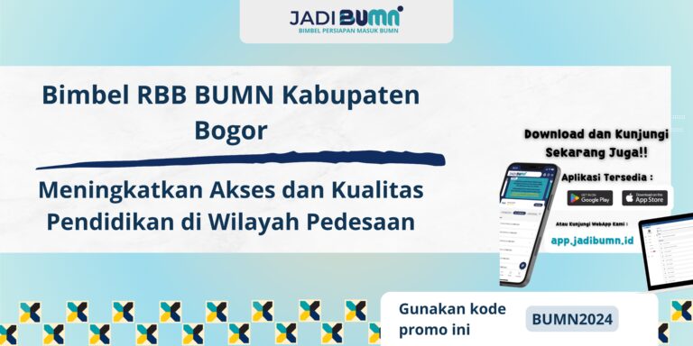 Bimbel RBB BUMN Kabupaten Bogor