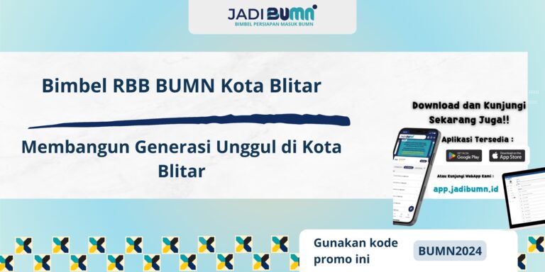 Bimbel RBB BUMN Kota Blitar – Membangun Generasi Unggul di Kota Blitar