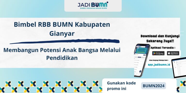 Bimbel RBB BUMN Kabupaten Gianyar – Membangun Potensi Anak Bangsa Melalui Pendidikan