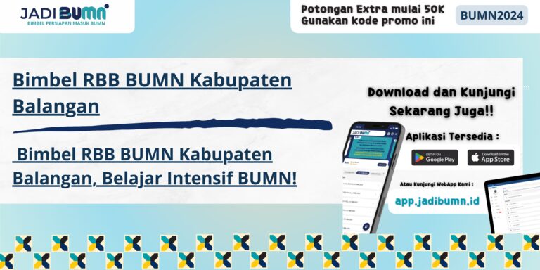 Bimbel RBB BUMN Kabupaten Balangan