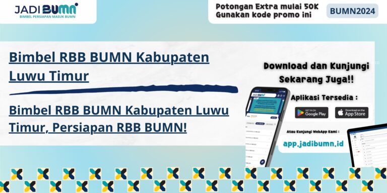 Bimbel RBB BUMN Kabupaten Luwu Timur