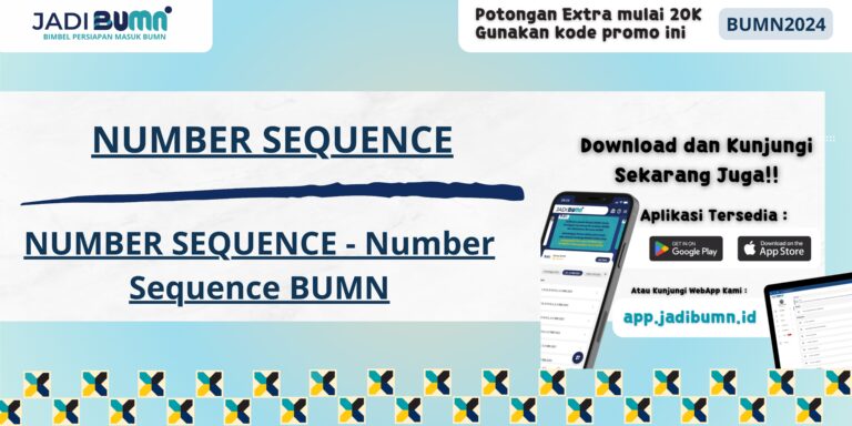 NUMBER SEQUENCE - Number Sequence BUMN