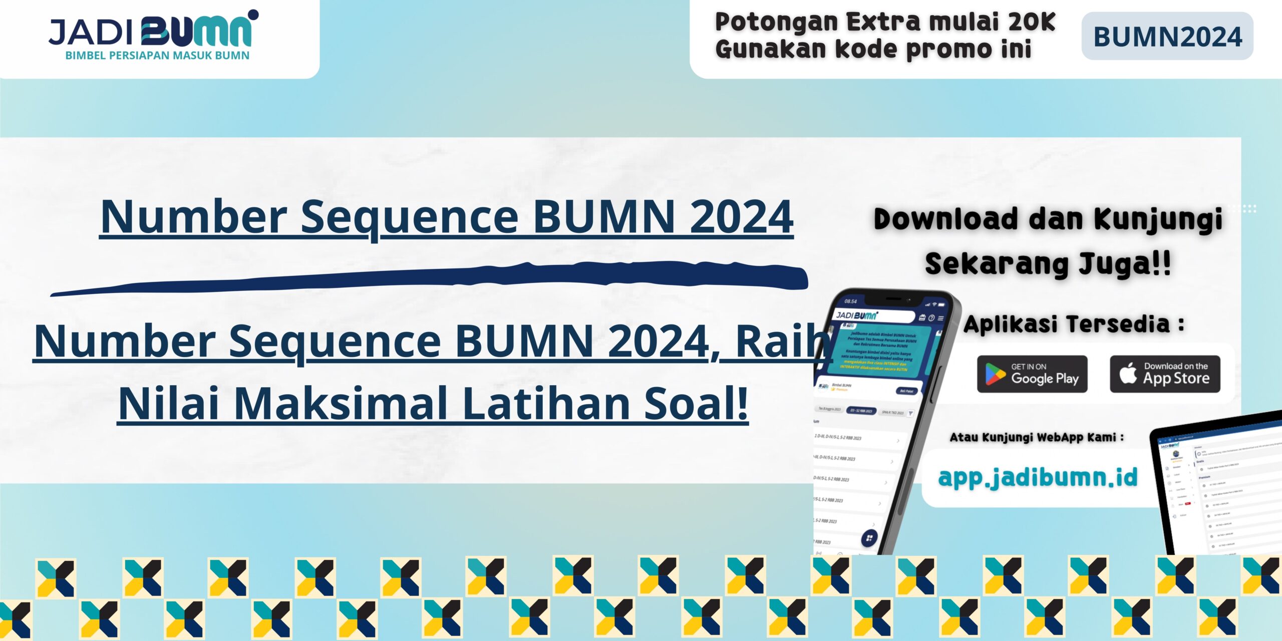 Number Sequence BUMN 2024, Raih Nilai Maksimal Latihan Soal!