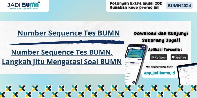 Number Sequence Tes BUMN, Langkah Jitu Mengatasi Soal BUMN