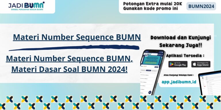 Materi Number Sequence BUMN, Materi Dasar Soal BUMN 2024!