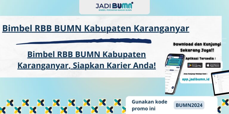 Bimbel RBB BUMN Kabupaten Karanganyar