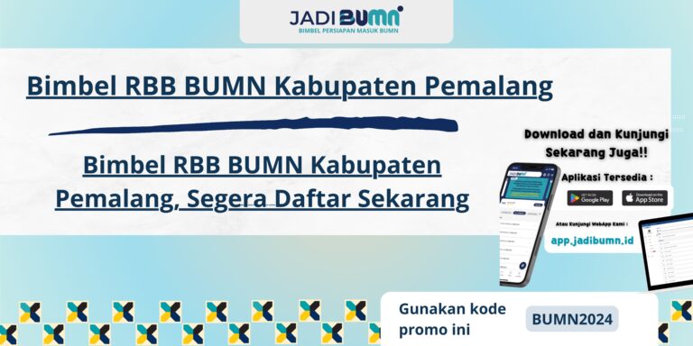 Bimbel RBB BUMN Kabupaten Pemalang