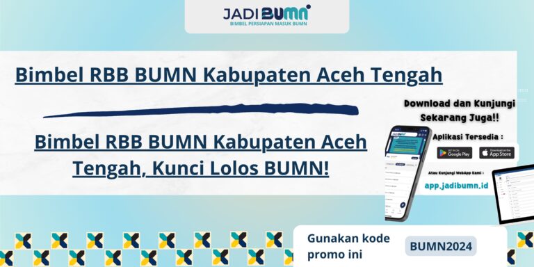 Bimbel RBB BUMN Kabupaten Aceh Tengah