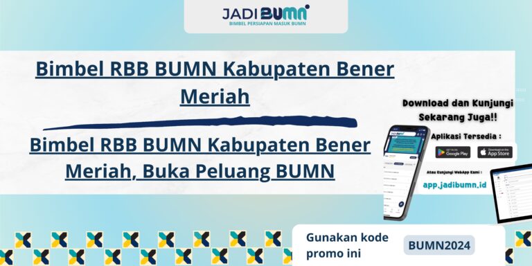 Bimbel RBB BUMN Kabupaten Bener Meriah