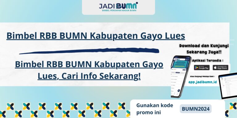 Bimbel RBB BUMN Kabupaten Gayo Lues