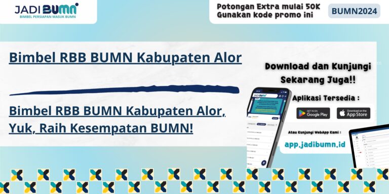 Bimbel RBB BUMN Kabupaten Alor