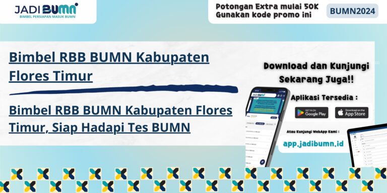 Bimbel RBB BUMN Kabupaten Flores Timur