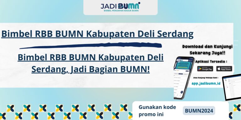 Bimbel RBB BUMN Kabupaten Deli Serdang