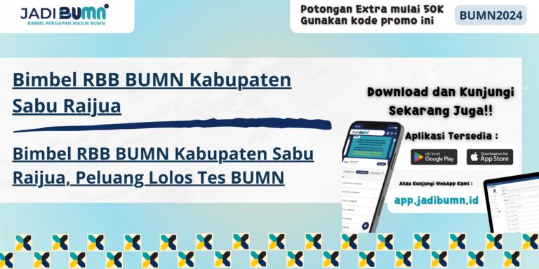 Bimbel RBB BUMN Kabupaten Sabu Raijua