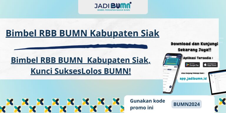 Bimbel RBB BUMN Kabupaten Siak