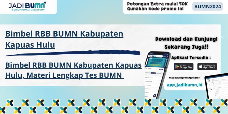 Bimbel RBB BUMN Kabupaten Kapuas Hulu