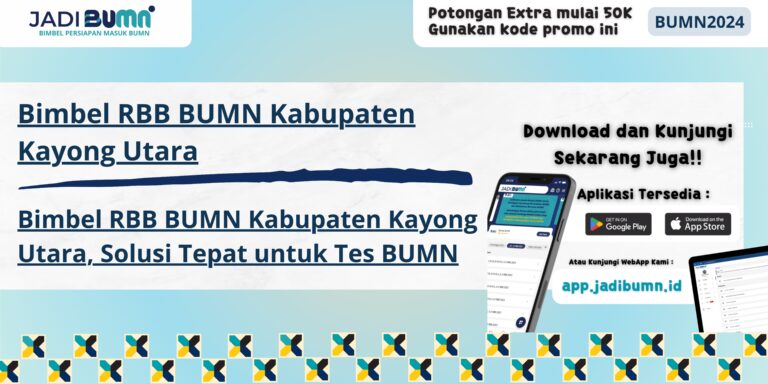 Bimbel RBB BUMN Kabupaten Kayong Utara