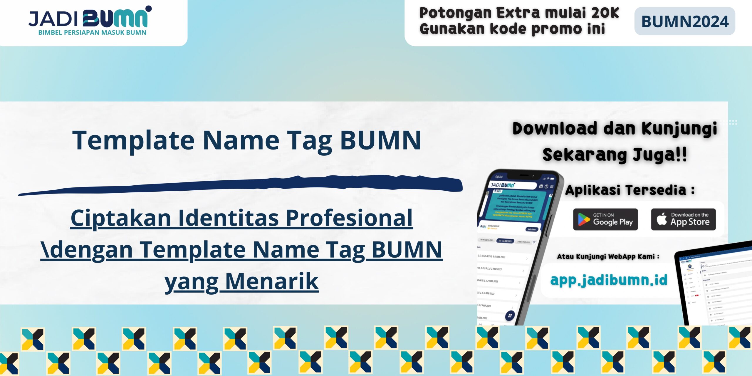 Template Name Tag BUMN - Ciptakan Identitas Profesional dengan Template Name Tag BUMN yang Menarik