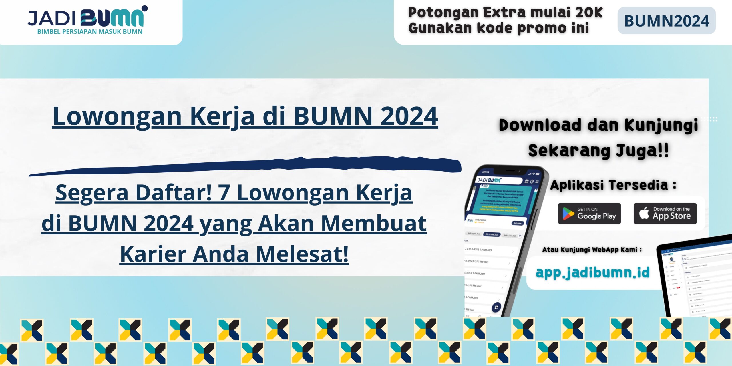 Lowongan Kerja di BUMN 2024 - Segera Daftar! 7 Lowongan Kerja di BUMN 2024 yang Akan Membuat Karier Anda Melesat!