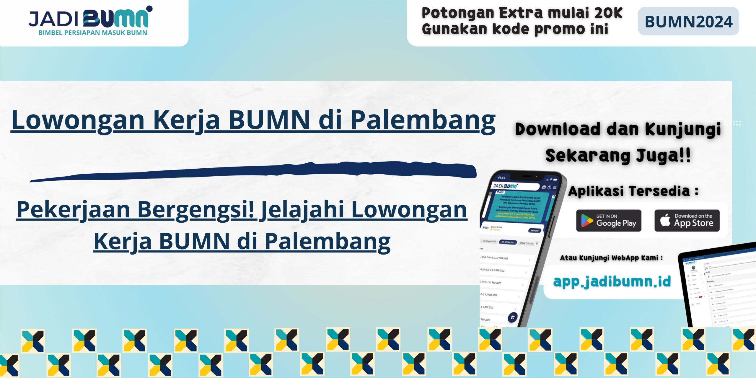 Lowongan Kerja BUMN di Palembang - Pekerjaan Bergengsi! Jelajahi Lowongan Kerja BUMN di Palembang