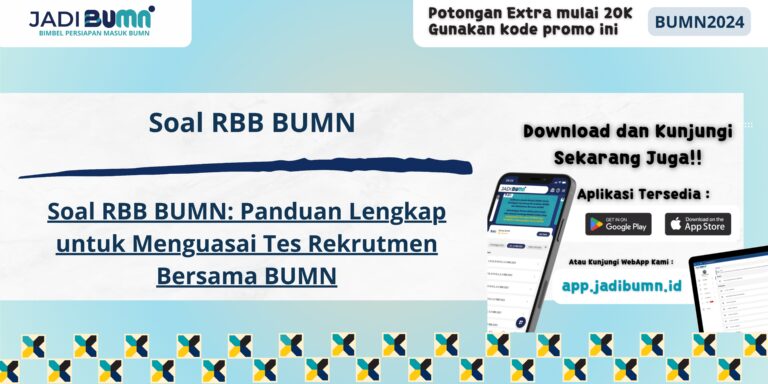 Soal RBB BUMN Soal tes bumn pdf - Soal RBB BUMN: Panduan Lengkap Persiapan Tes BUMN