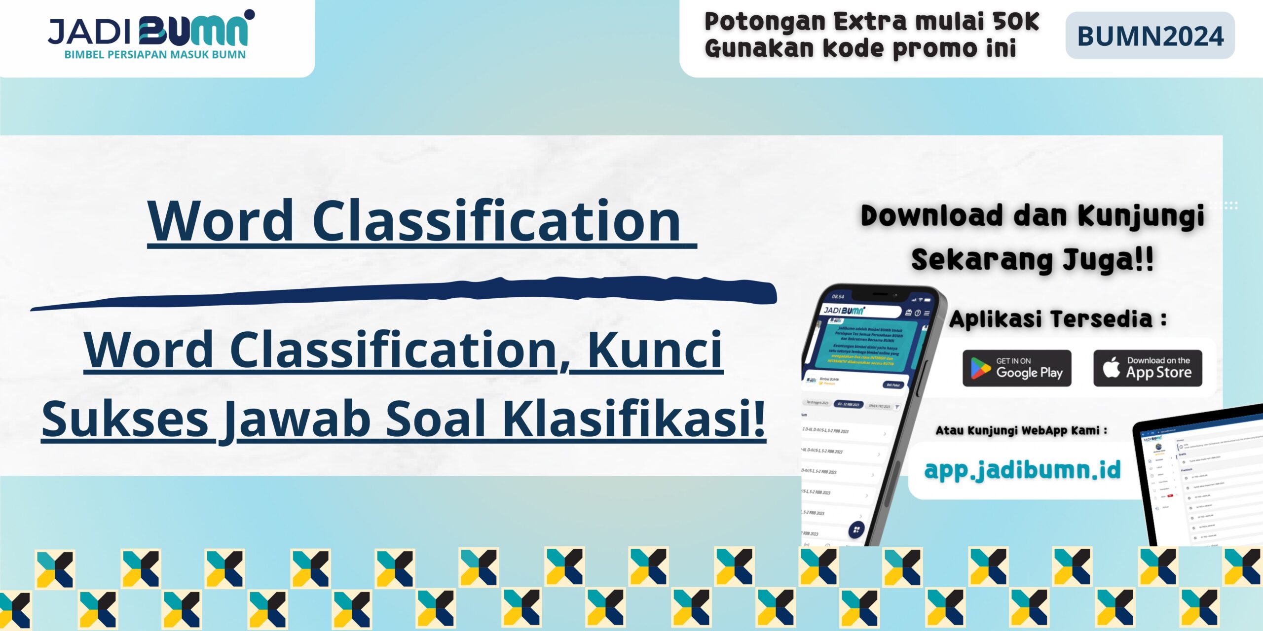 Word Classification, Kunci Sukses Jawab Soal Klasifikasi!